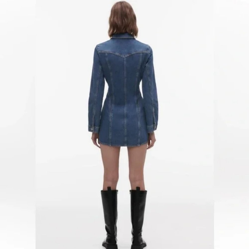 TRF DENIM DRESS ZARA BLOGGERS FAV - Picture 4 of 9